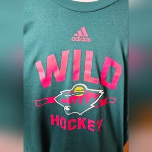 Adidas Minnesota Wild Hockey 2XL Go-To Performance Tee